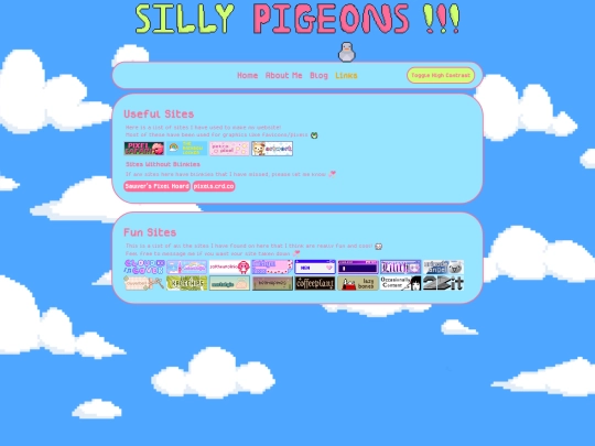 links screenshot