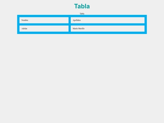 html/tabla screenshot