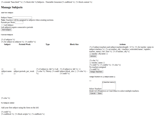 templates/subjects screenshot