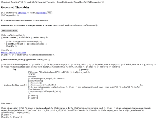 templates/timetable screenshot
