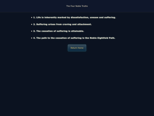 fournobletruths screenshot