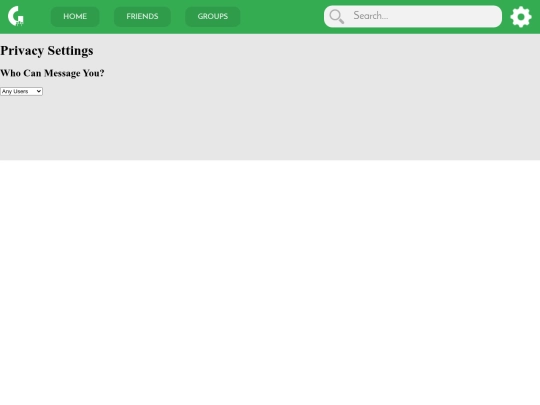 settings screenshot