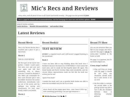 MicsRecs/micsrecs screenshot