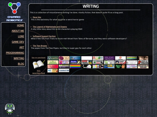 writing screenshot