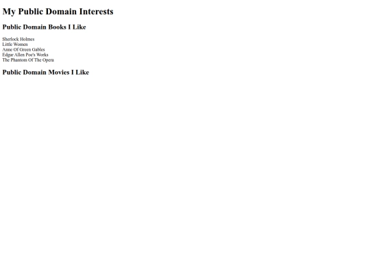 Pages/PublicDomain screenshot