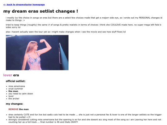 essays/setlist screenshot