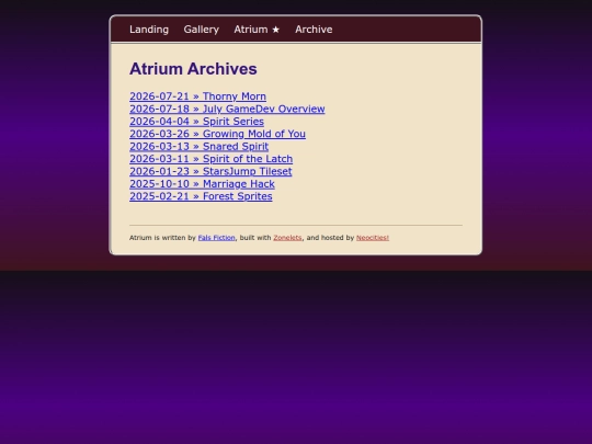 zonelets/archive screenshot