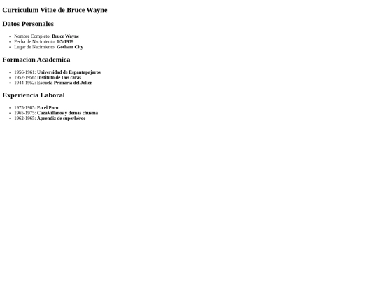 clase/Curriculum screenshot
