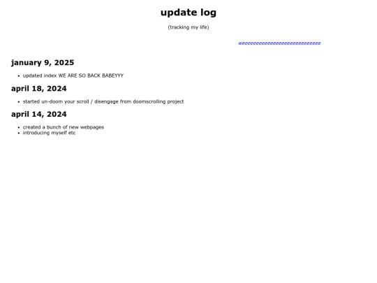 updates screenshot