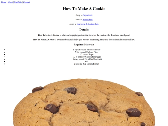 HowToMakeACookie screenshot