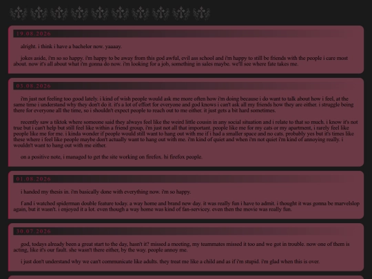 posts screenshot