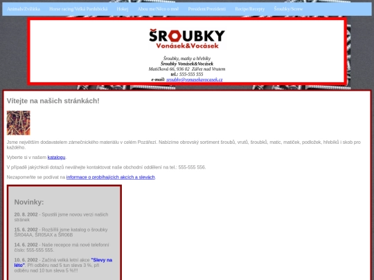 sroubky screenshot