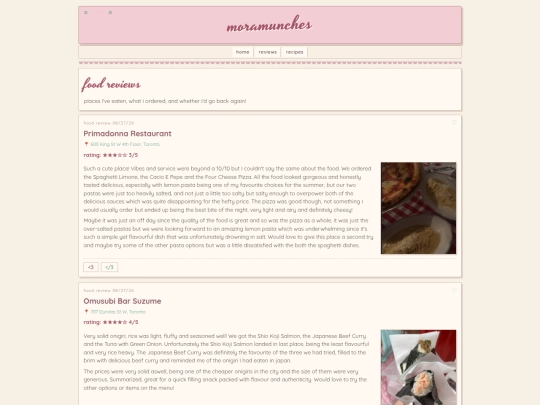 reviews screenshot