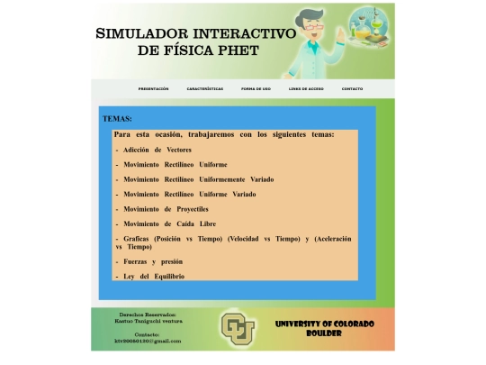 Caracteristicas screenshot