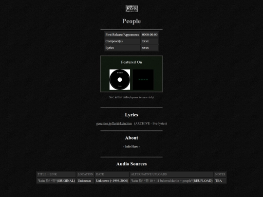 discography/people screenshot