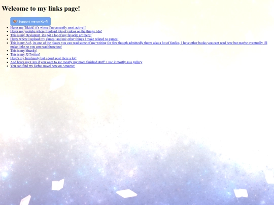 Links screenshot
