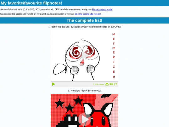 favflipnotelist screenshot