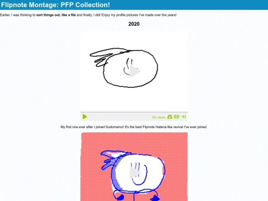 flipnotemontage/pfpcollection screenshot