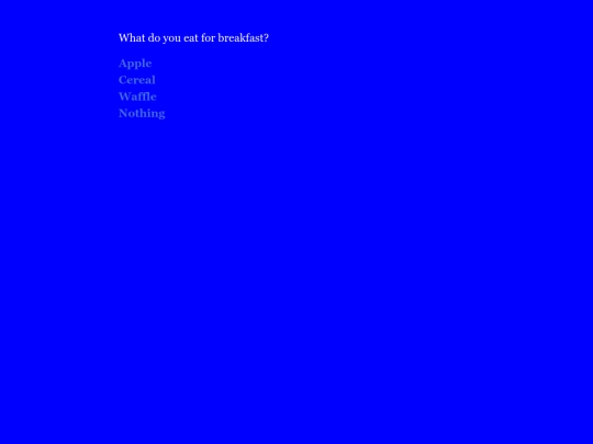 Breakfast screenshot