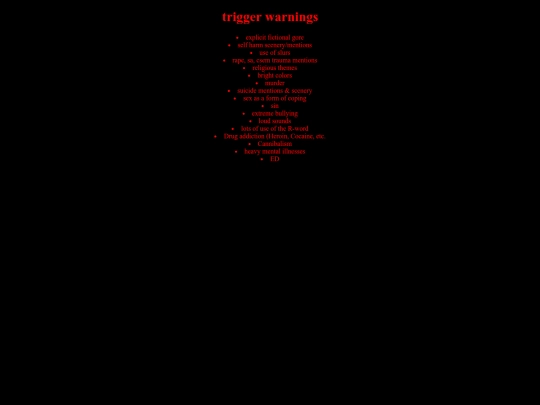 Triggerwarnings screenshot