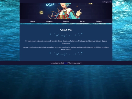 interests screenshot