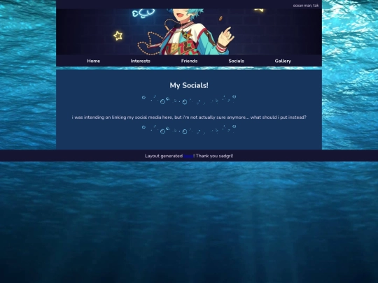 socials screenshot