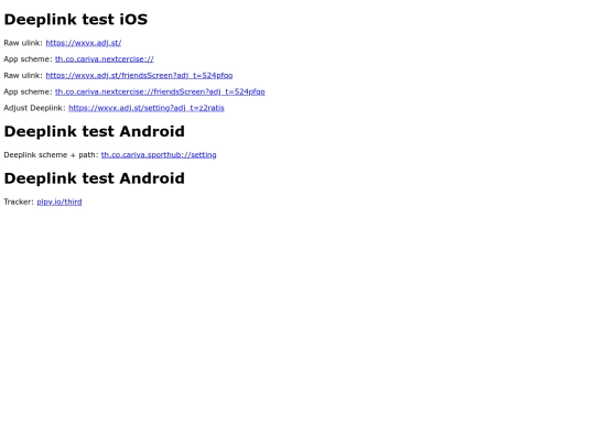 CarivaDeeplinkTest screenshot