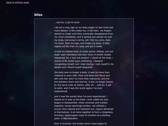 writings/bliss screenshot