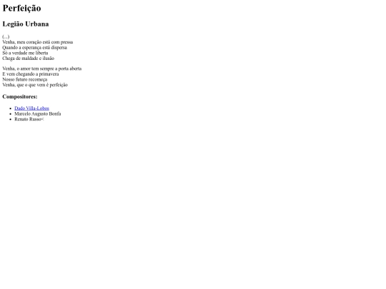 DIVxSPAN_exercicio/legiaoUrbana screenshot