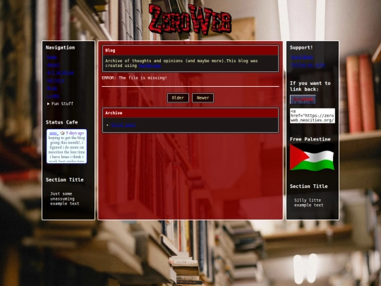 blog screenshot
