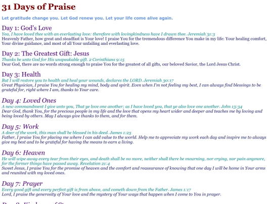 31-days-of-praise screenshot
