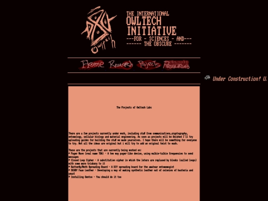 projects screenshot