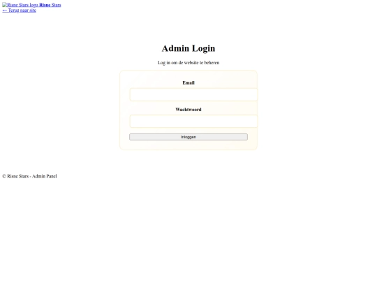 admin screenshot
