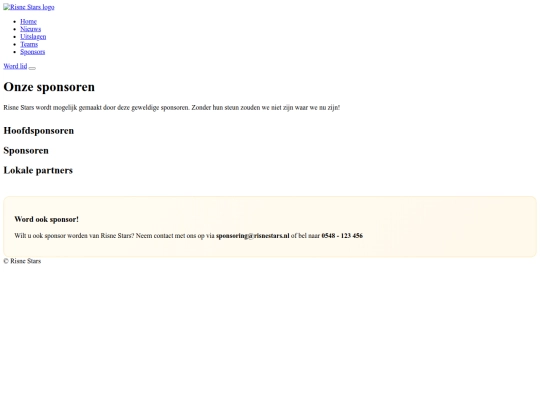sponsors screenshot
