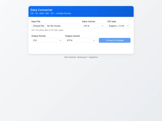dataconverter screenshot