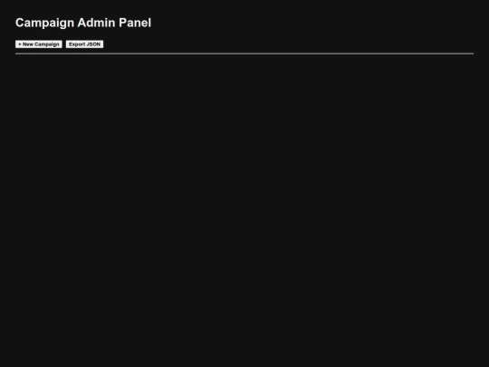 admin screenshot