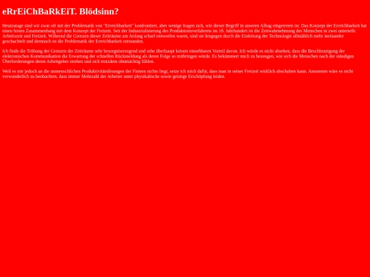erreichbarkeit screenshot