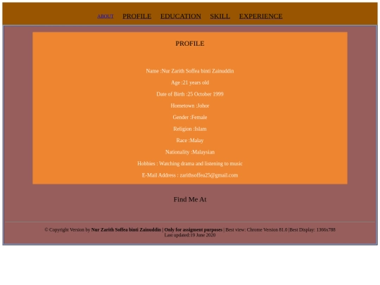 profile screenshot