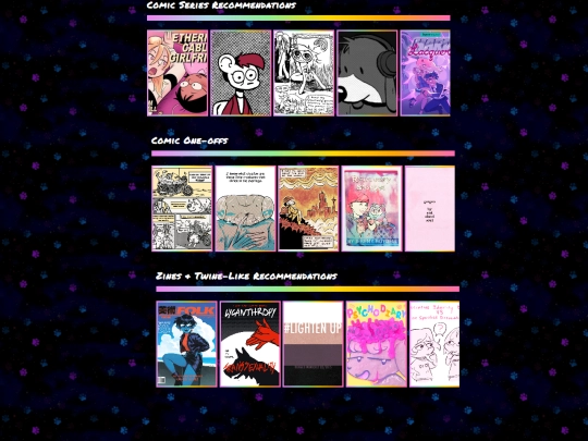 prizebooth/comics screenshot