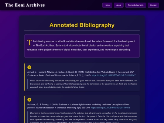 biblography screenshot