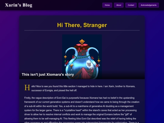 hidden-blog screenshot