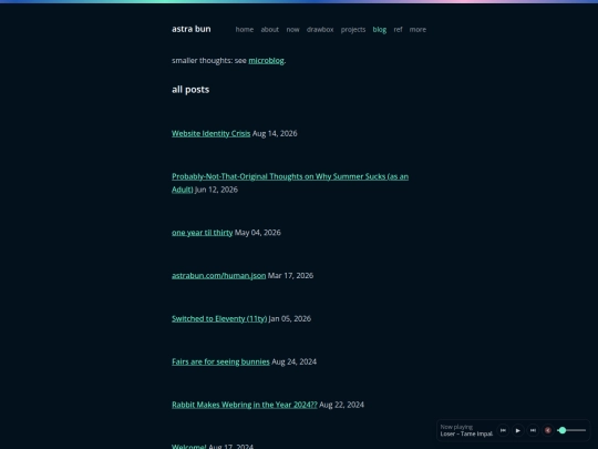 blog screenshot