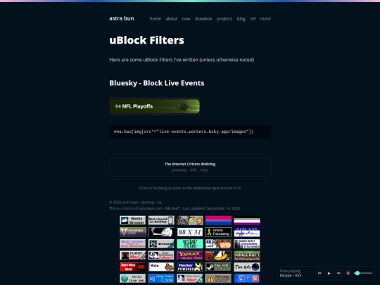 misc/ublock-filters screenshot
