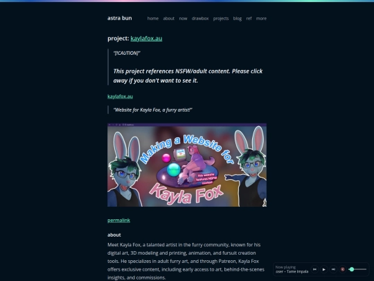 projects/kaylafox.au screenshot