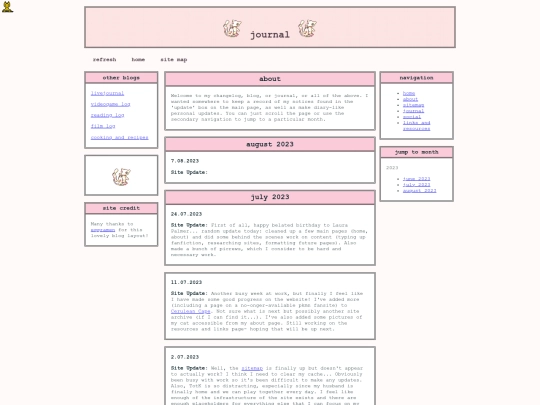 blog screenshot