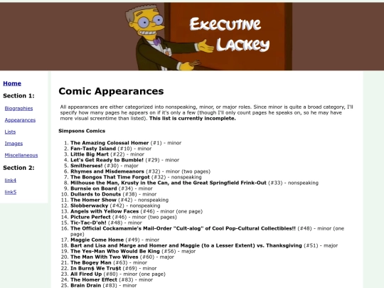 ComicAppearances screenshot