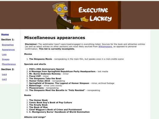 MiscAppearances screenshot