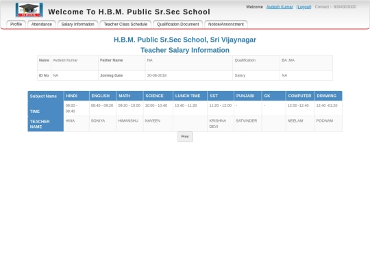 avdeshkumar/classschedule screenshot