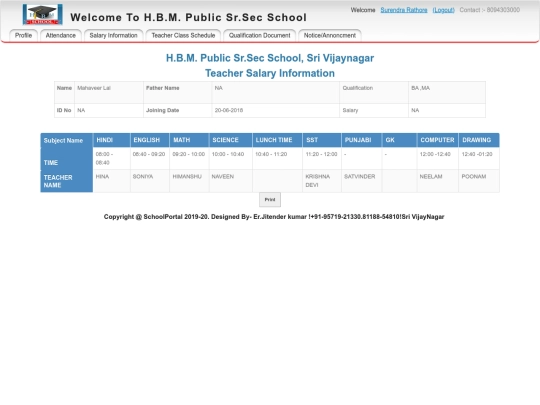 surendra/classschedule screenshot