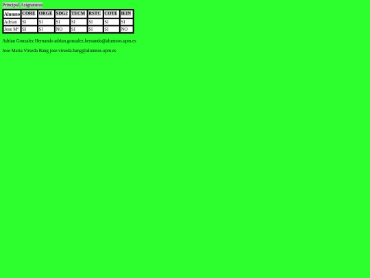 asignaturas screenshot